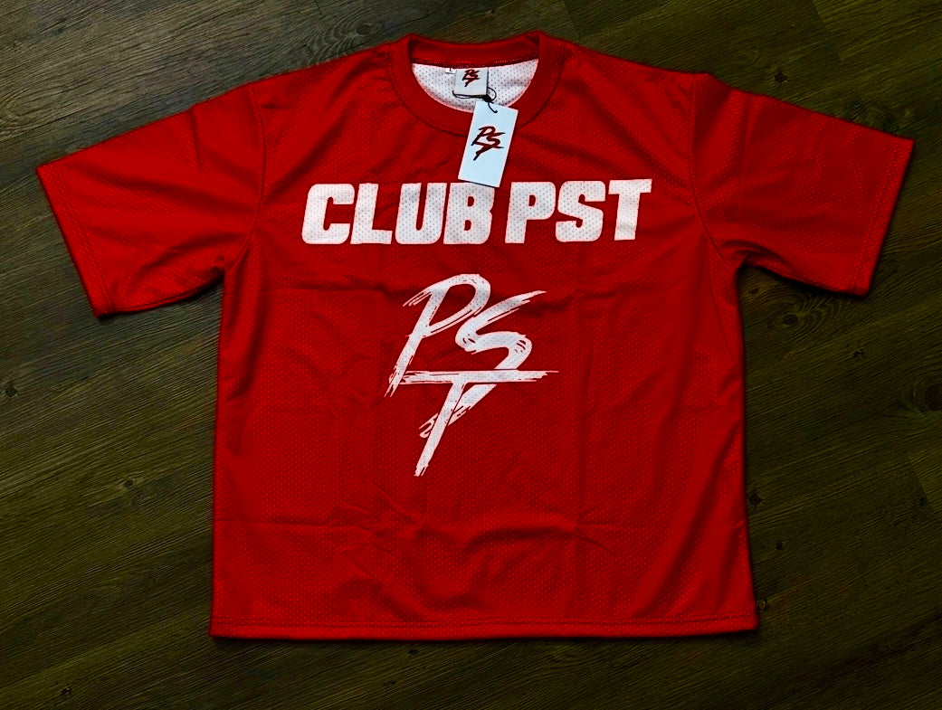 Red Mesh Club Jersey