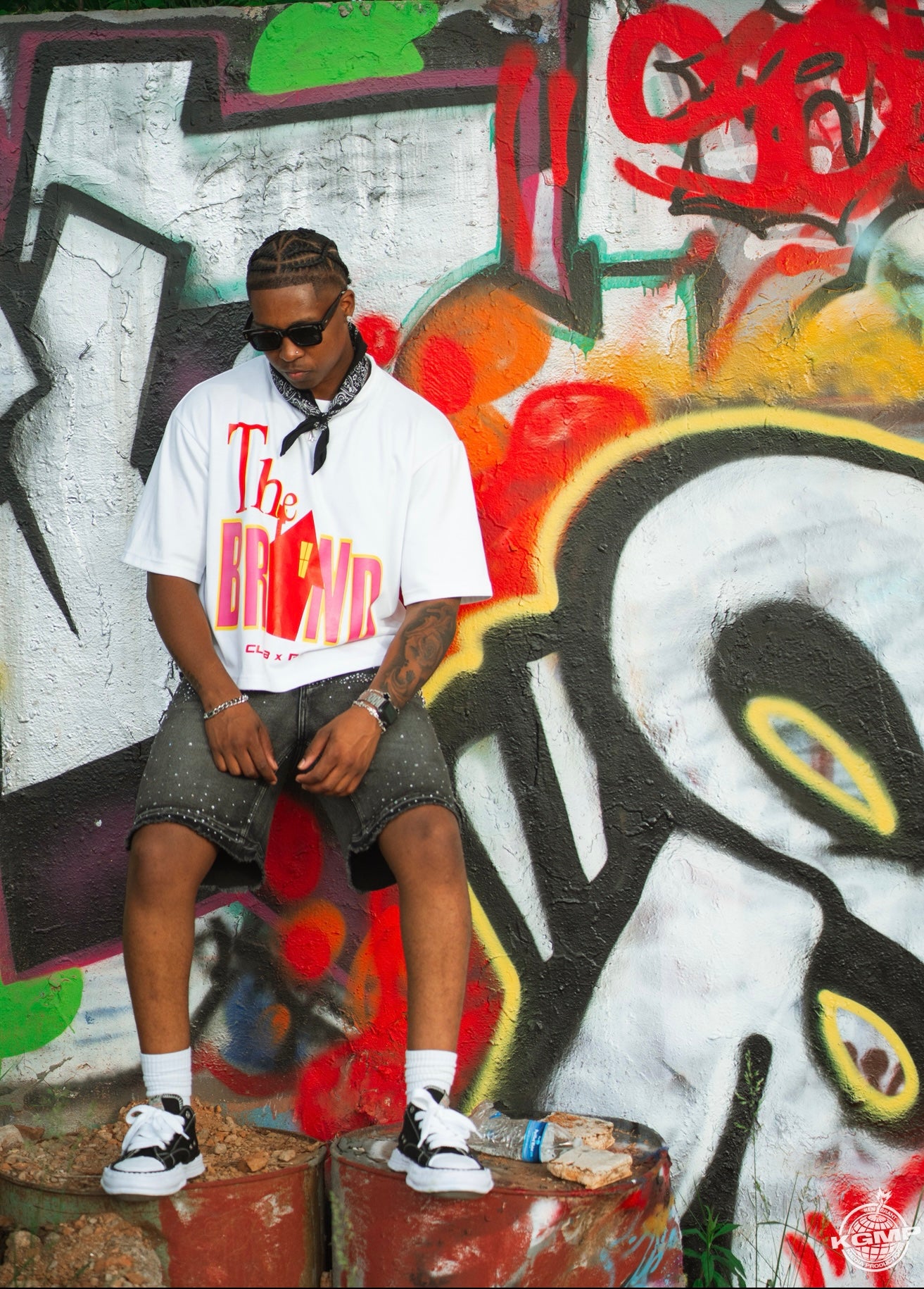 White Class Act Retro Tee