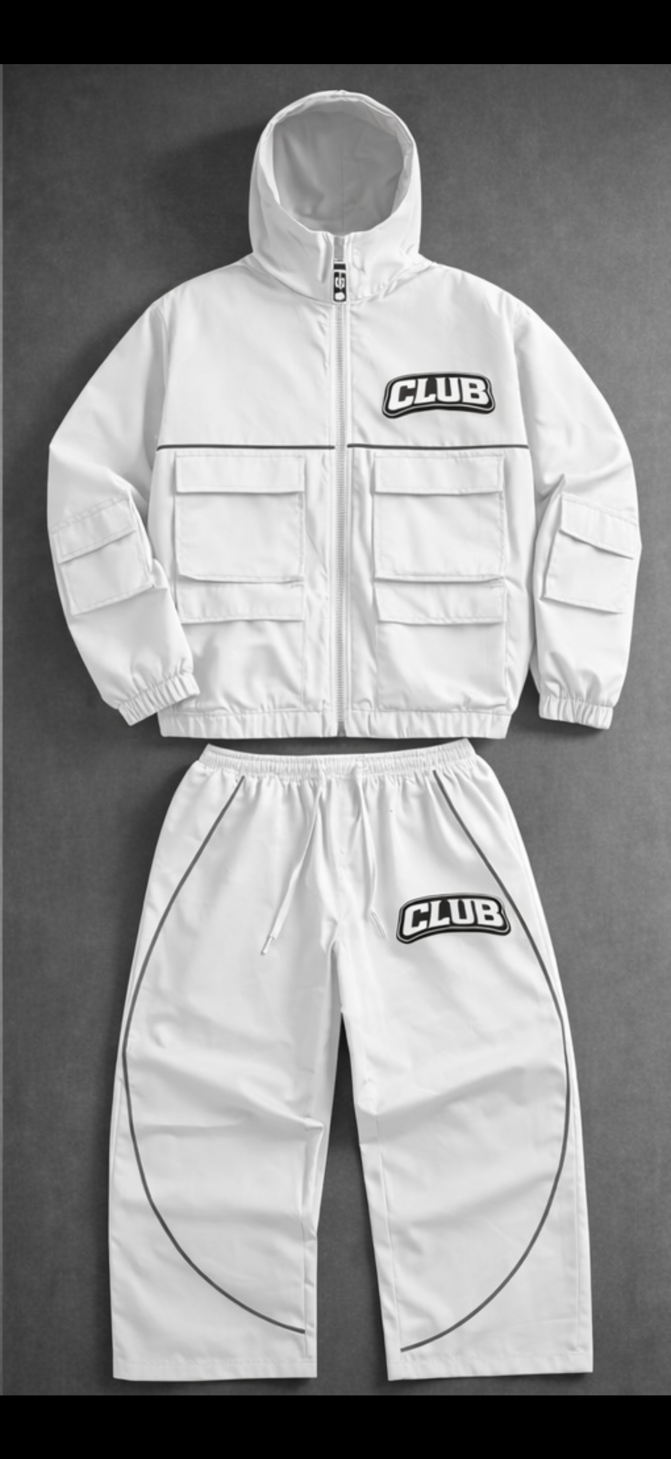 Club PST RainSuit White