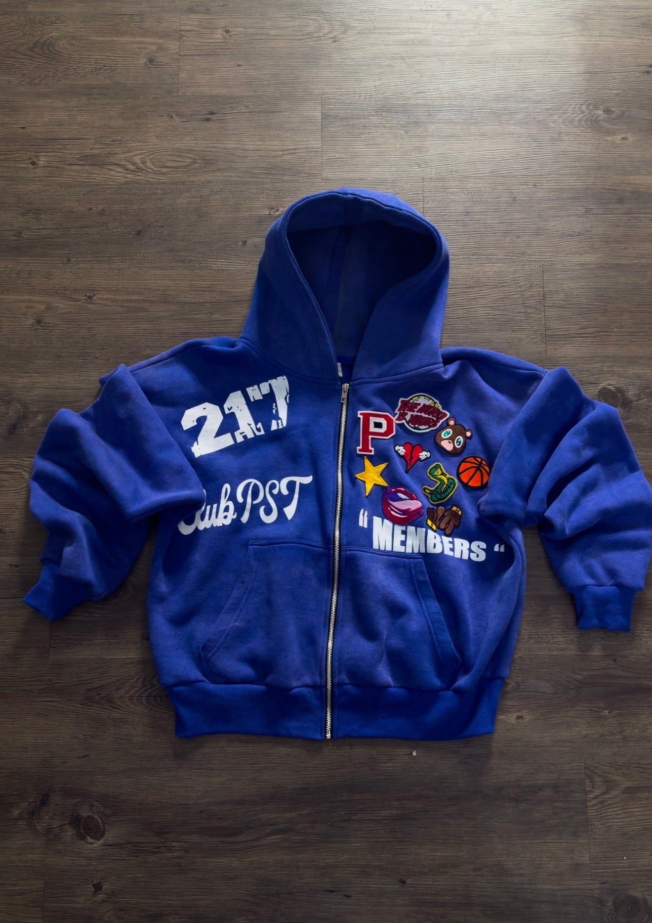 CLUB PST PATCH HOODIE BLUE