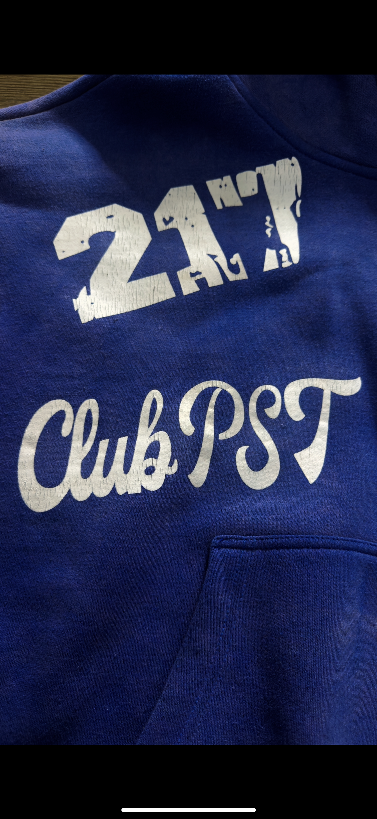 CLUB PST PATCH HOODIE BLUE
