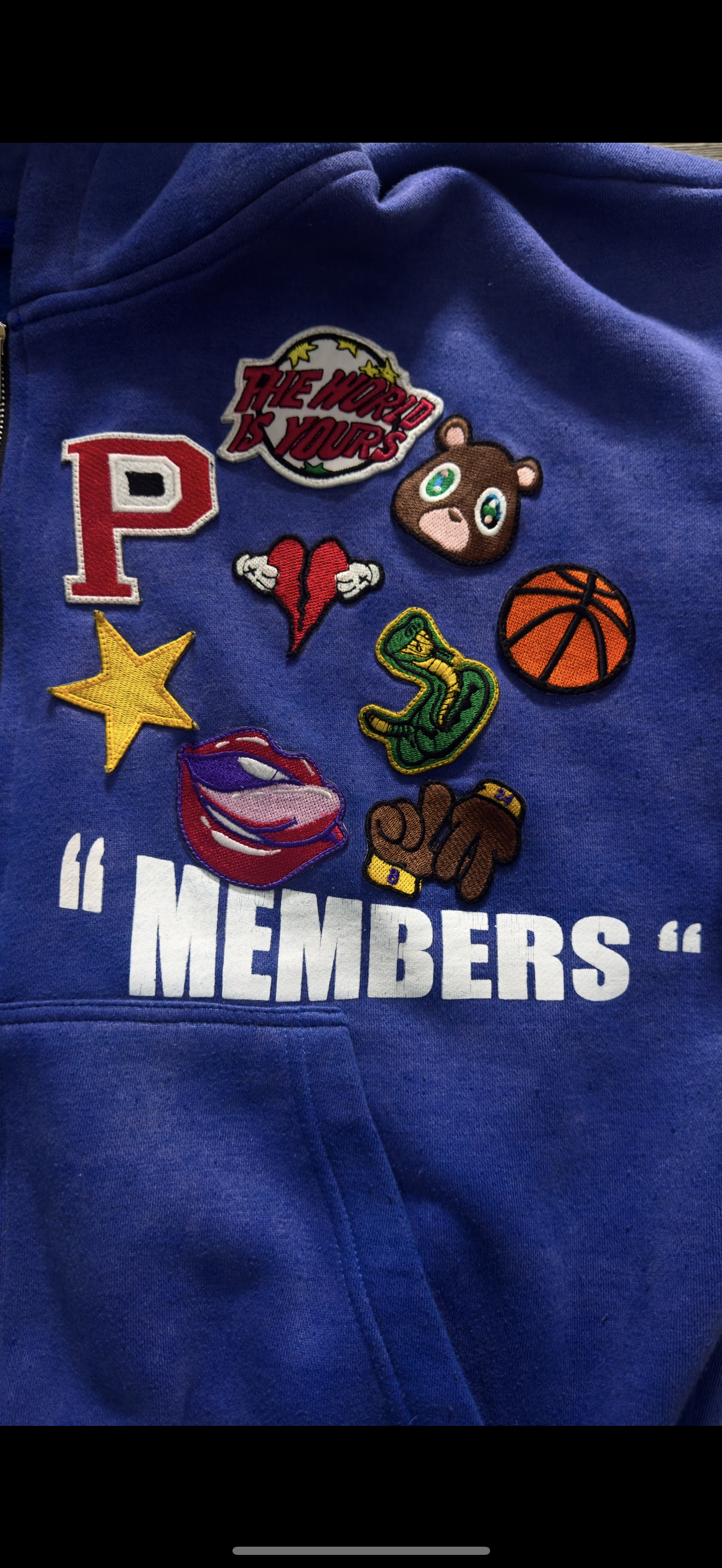 CLUB PST PATCH HOODIE BLUE