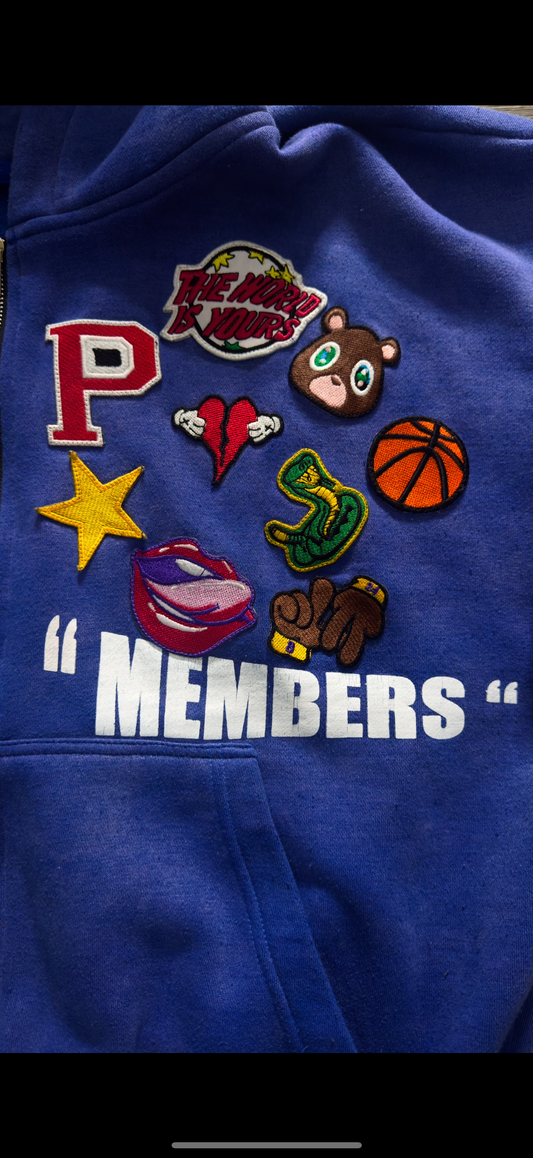 CLUB PST PATCH HOODIE BLUE