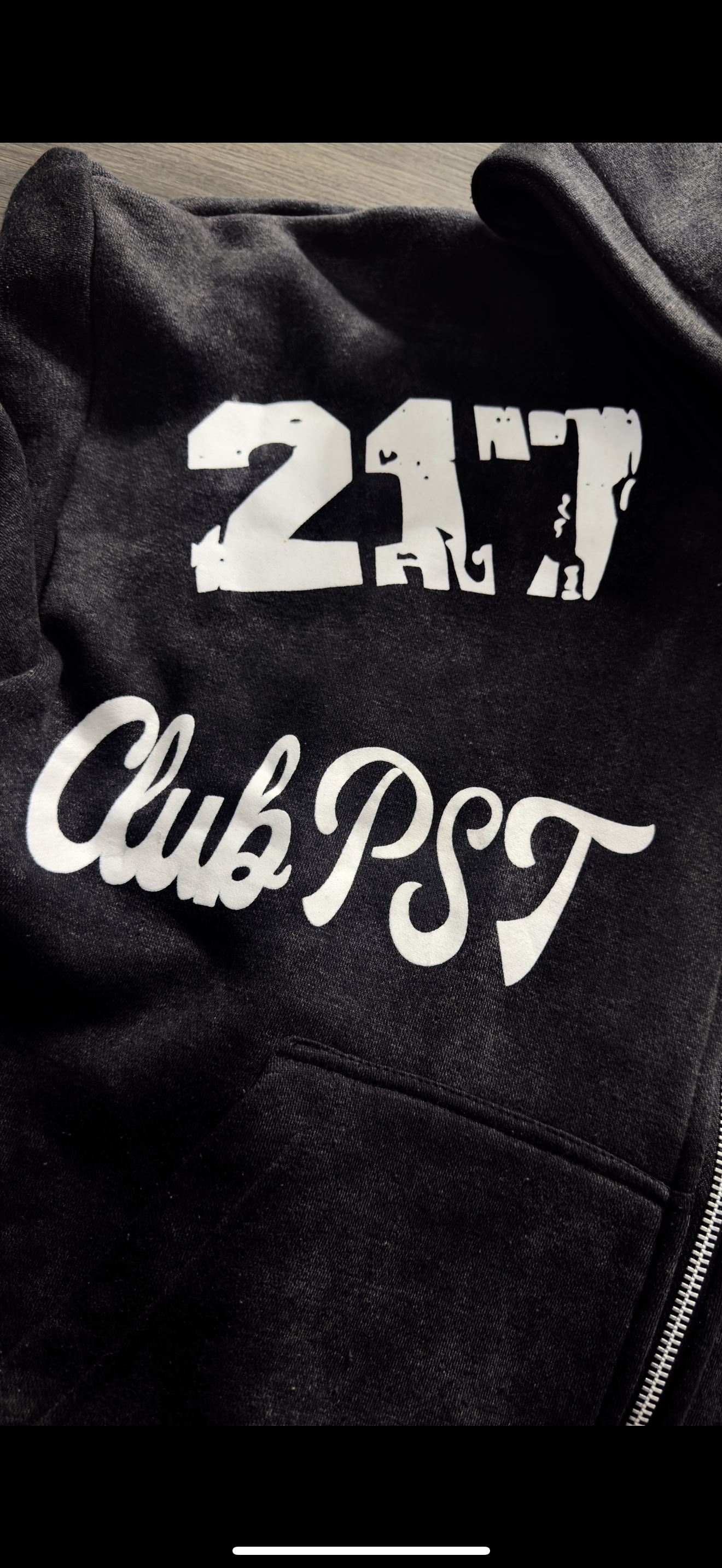 CLUB PST PATCH HOODIES GREY
