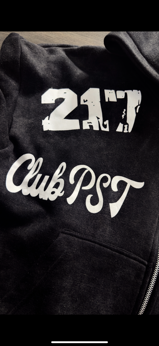 CLUB PST PATCH HOODIES GREY